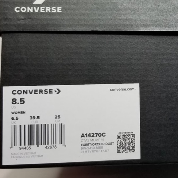 Converse Women CTAS Move Gradient Flowers Lift Hi Tops Size 8.5 A14270C NWT - Picture 8 of 8